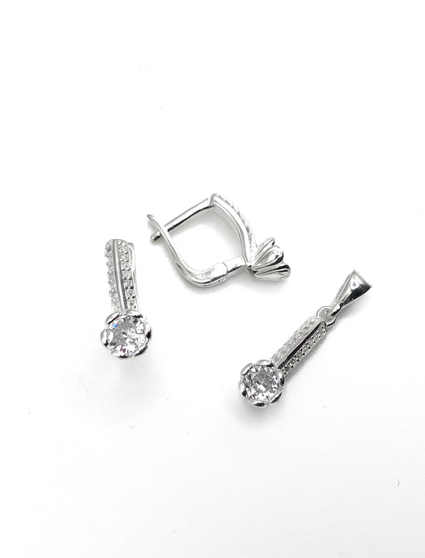 Juegos plata redondo circon blanco tira enjoye patente