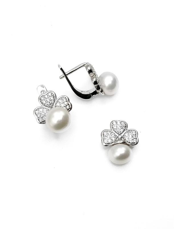 Juegos plata trebol enjoye perla patente