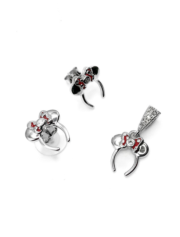 Juegos plata diadema de minnie a presion