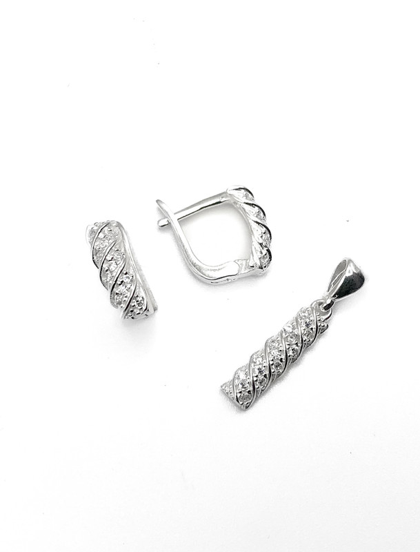 Juegos plata tubo entrelazado circon patente