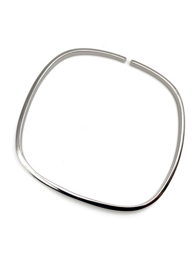 [B0055] Pulseras plata caña rígida cuadrada fina