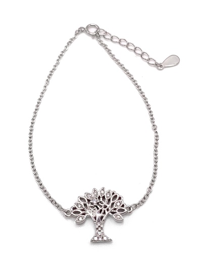 [B0111] Pulseras plata árbol de la vida